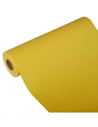 Camino de mesa papel aspecto tela Royal Collection amarillo 24 m x 40 cm