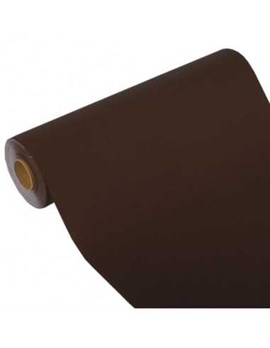 Camino de mesa papel aspecto tela Royal Collection marrón 24 m x 40 cm