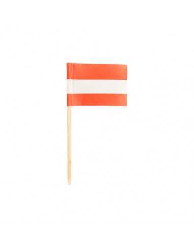 Palillos decorativos bandera de Austria 8 cm