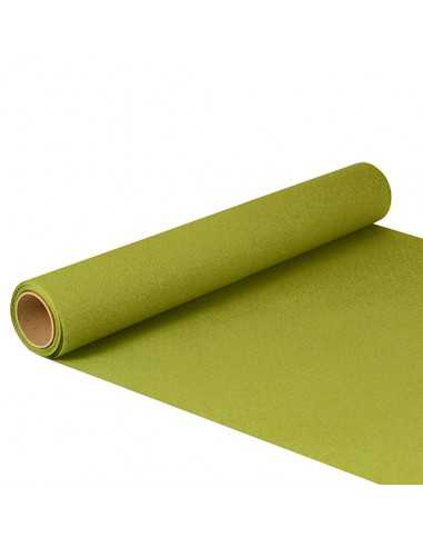 Corredor de mesa papel aspeto tecido verde azeitona 5 m x 40 cm Royal Collection