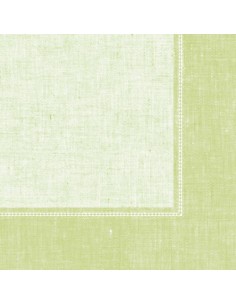Servilletas papel decoradas Royal Collection Linum verde claro 40 x 40 cm