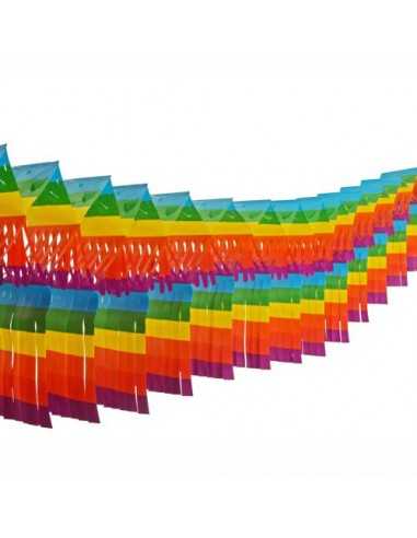 Guirlanda de papel cores sortidas para espaços grandes 10 m x 15 cm