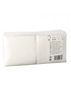 Servilletas de papel reciclado blancas económicas 32 x 32cm
