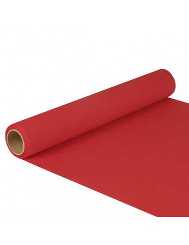 Caminho de mesa papel cor vermelho Royal Collection 5m x 40 cm