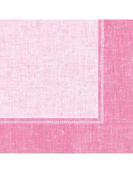 Servilletas papel decoradas Royal Collection Linum rosa 40 x 40 cm
