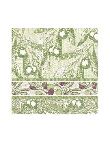 Guardanapos de papel decorados Olive Royal Collection 40 x 40 cm v