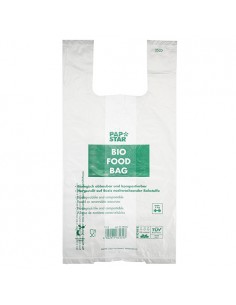 Bolsas biodegradables para comercio transparentes 55 x 28 x 20 cm