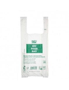 Bolsas biodegradables para comercio transparentes 47 x 22 x 13cm