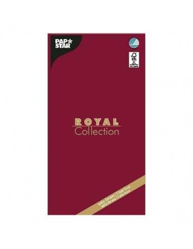 Mantel de papel individual burdeos 120 x 180 cm Royal Collection