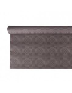 Rollo mantel papel color gris gofrado damasco 6 x 1,2m