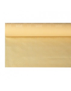 Rollo mantel papel color crema gofrado damasco 6 x 1,2m