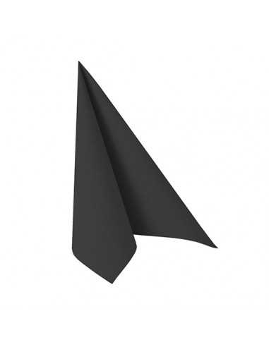 Guardanapos papel aparência tecido cor preto Royal Collection 25 x 25 cm