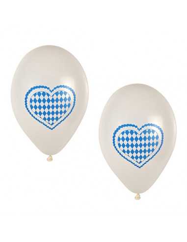Globos decorados para fiestas Baviera Azul  Ø 25 cm