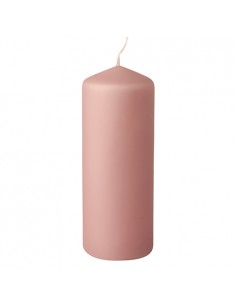 Vela de taco color rosa claro decorativa Ø 69 x 180 mm