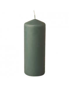 Vela taco color verde gris para decoración Ø 69 x 180 mm