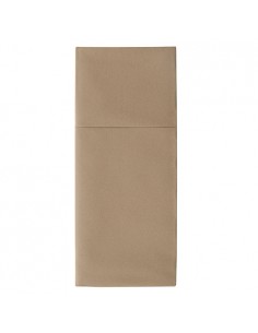 Servilletas papel calidad airlaid aspecto tela para cubiertos arena 1/8