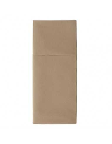 Servilletas papel calidad airlaid aspecto tela para cubiertos arena 1/8