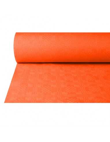 Rollo mantel papel reciclado gofrado damasco color terracota 50 x 1m