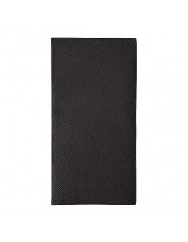 Servilletas de papel negras Royal Collection 40 x 40 cm