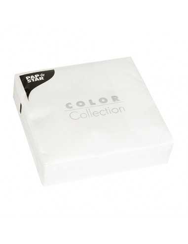 Guardanapos de papel cor branco 33 x 33 cm Color Collection