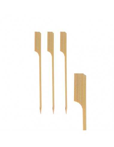 Brochetas de madera bambú de 12 cm modelo golf