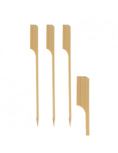 Brochetas de madera bambú golf largos 18 cm