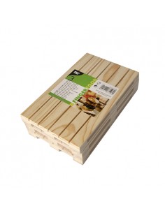 Bandejas de madera presentación tapas fingerfood 20 x 12 x 2 cm