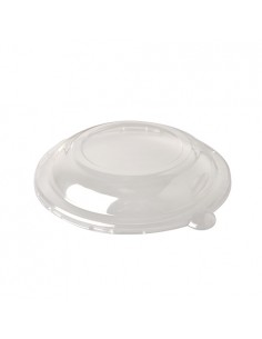 Tapas para boles ensalada plástico PET transparente redondas Ø 19 x 3 cm