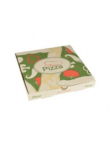 Cajas Para Pizza Carton Decoradas 30 X 30 Cm Pure