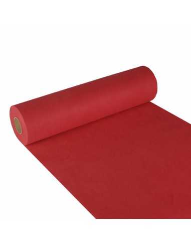 Toalha centro mesa papel aspecto tecido Soft selection 24 m x 40 cm vermelho