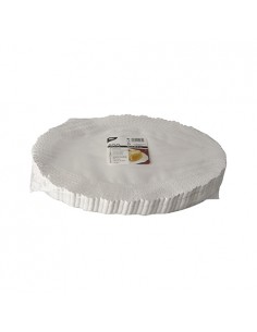 Washranp Lot de 100 napperons ronds en papier dentelle pour table pâtisserie fête gâteau décoration de pâtisserie 8,9 cm mariage 