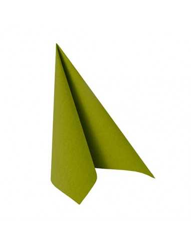 Guardanapos papel aspecto tecido cor azeitona 25 x 25 cm Royal Collection