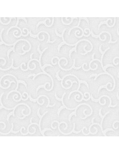 Servilletas papel decoradas color blanco 40 x 40 cm Royal Collection Casali