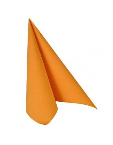 Guardanapos papel aparência tecido Royal Collection 40 x 40 cm laranja