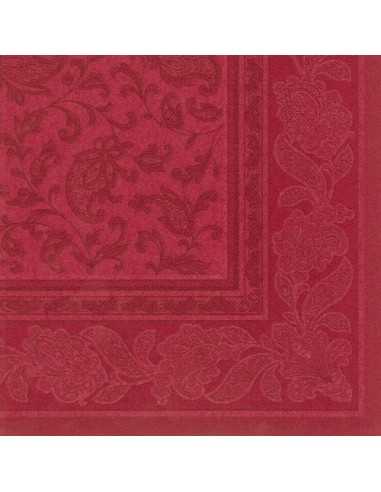 Guardanapos de papel decorados cor bordeau Royal Collection 40 x 40 cm "Ornaments"