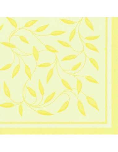 Guardanapos papel aspeto tela amarelo 40 x 40 cm New Mediterran