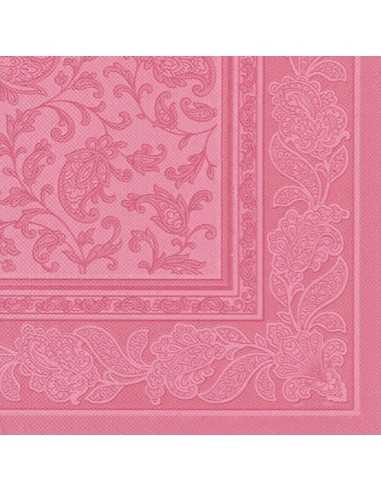 Servilletas papel decoradas Royal Collection color rosa 40 x 40 cm Ornaments