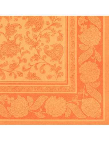 20 Servilletas Decoradas 40 x 40 cm Color Naranja Ornaments Royal Collection