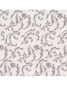 Servilletas de papel decoradas Royal Colection marrón 40 x 40 cm Damascato